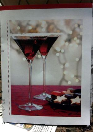 A picture of Cranberry-Pear Martini.