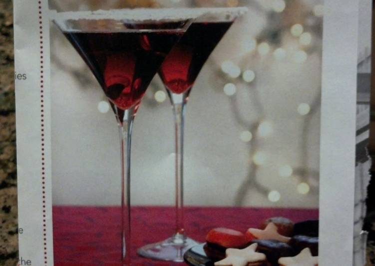 Recipe of Super Quick Homemade Cranberry-Pear Martini