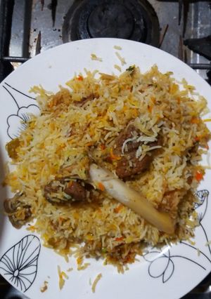A picture of Mutton biryani.