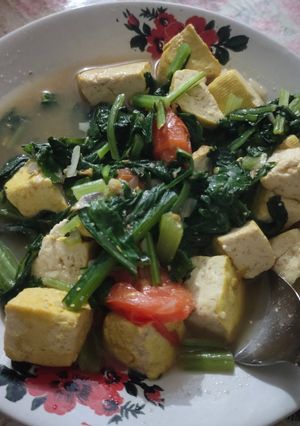 Foto resep Tumis sawi tahu simple satset menu penyelamat rumah tangga 😆🌱