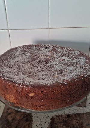 Una foto de Torta de Cacao y crema de leche, naranja 🍊🍫