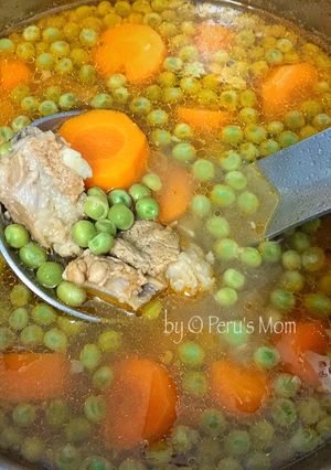 Hình của món SƯỜN NẤU ĐẬU HÀ LAN.