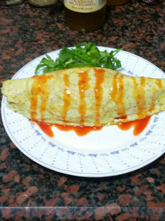 صورة لوصفة بيض بالأرز (وصفة كورية)👍