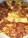 Torta de huevo y queso