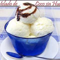 Una foto de Helado de Coco sin Huevo