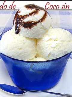 Una foto de Helado de Coco sin Huevo