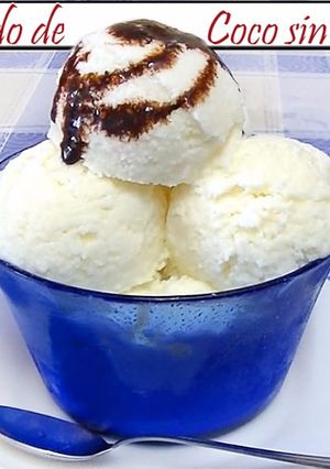 Una foto de Helado de Coco sin Huevo