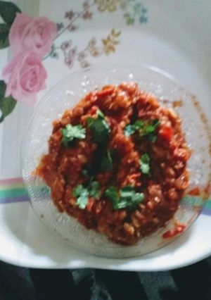 A picture of Baingan Ka bharta.