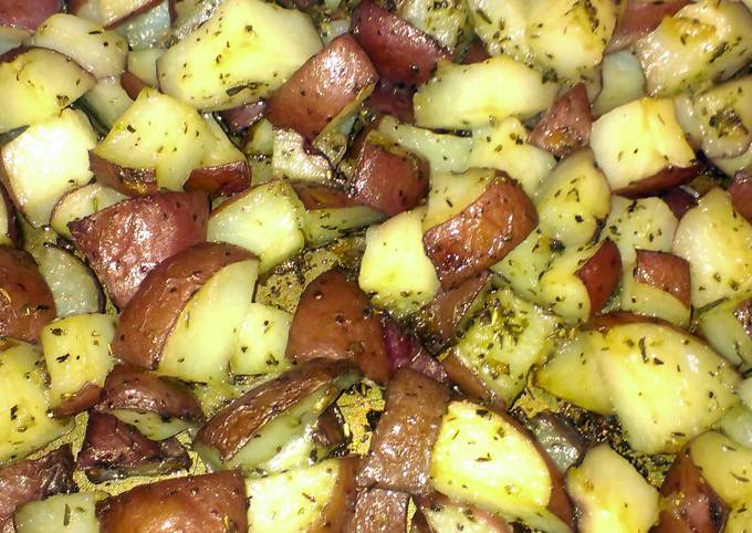 oven roasted herbed red potatoes