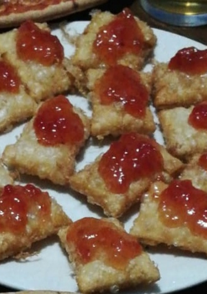 Una foto de Sobres de queso de cabra con mermelada de tomate