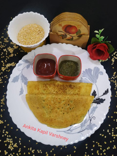 A picture of Stuffed Moong Dal Chilla.