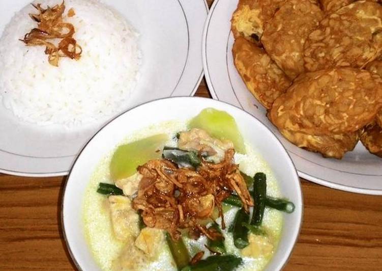 Bagaimana mengolah Sayur Lodeh Tempe, Labu Siam, Kacang Panjang, Lezat