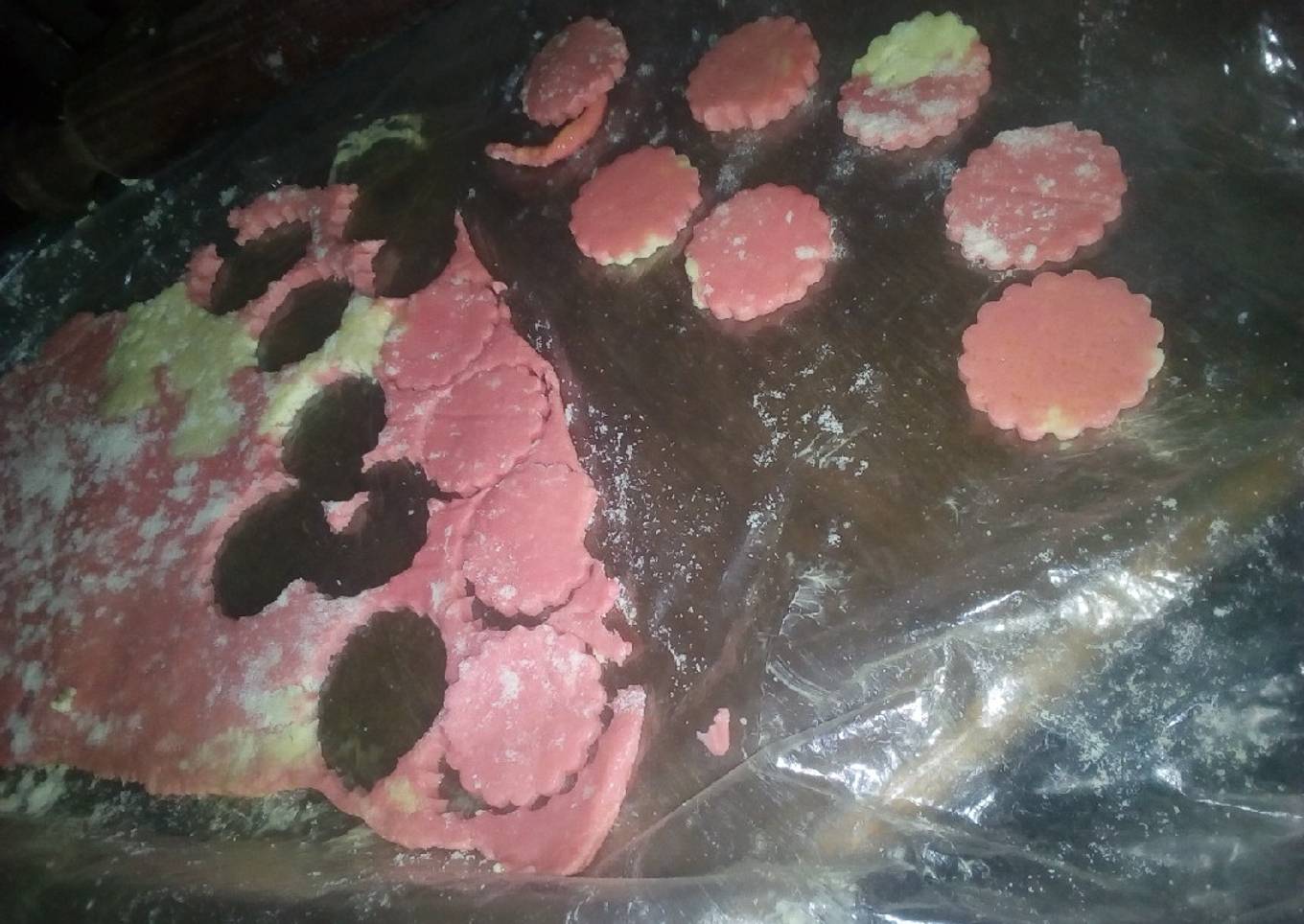 Coloured milk candy