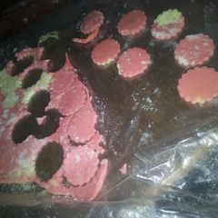 A picture of Coloured milk candy.