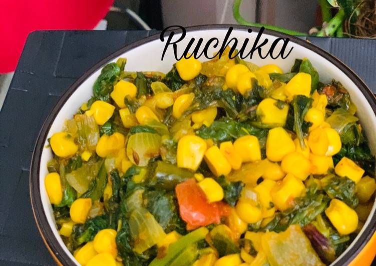 Step-by-Step Guide to Prepare Ultimate Corn Palak ki jhatpat sabzi