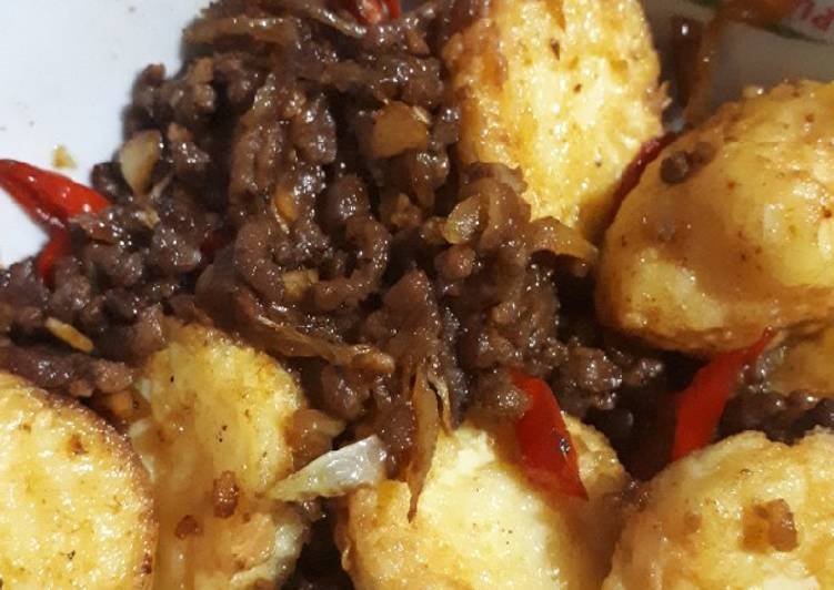 Resep Tofu daging cincang ala Deb Anti Gagal