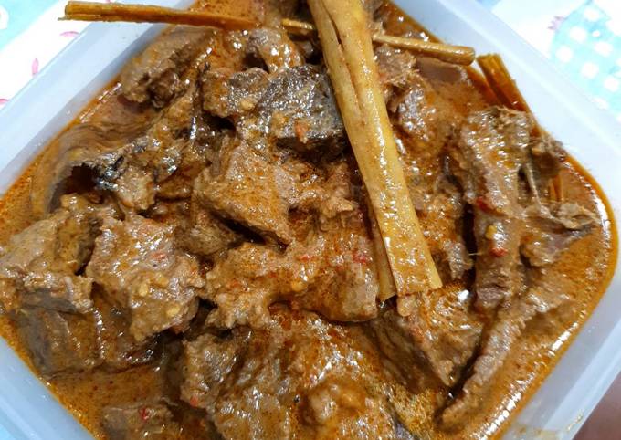 Rendang Daging Sapi Mudah Sederhana