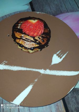 صورة لوصفة بان كيك سهل 😋🥞