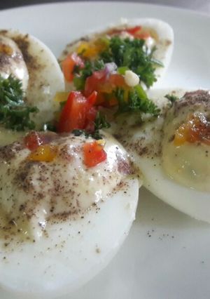 A picture of Oeuf benedict.