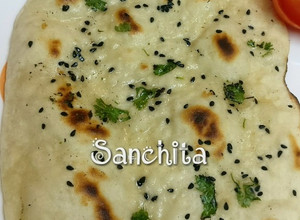 A picture of Tawa Butter Naan without Yeast.