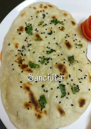 A picture of Tawa Butter Naan without Yeast.