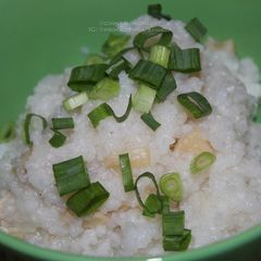 A picture of Scallop Porridge Made in Slow Cooker.