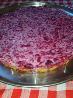 Una foto de Kuchen de frambuesa
