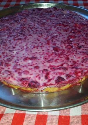Una foto de Kuchen de frambuesa
