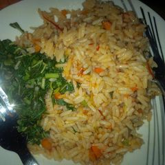 A picture of Jollof Rice.