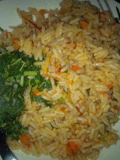 A picture of Jollof Rice.