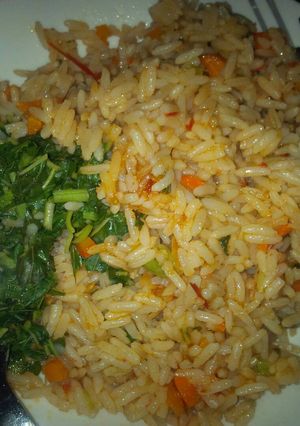A picture of Jollof Rice.