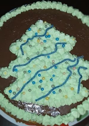 Une photo de Gateau au yaourt thème Noël