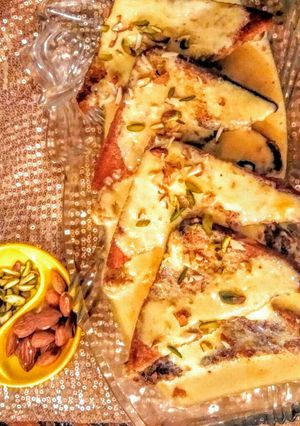 A picture of Creamy Shahi Tukrey.