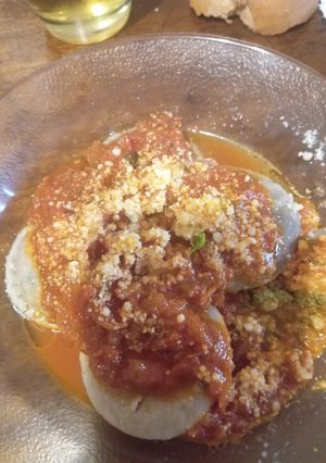 Una foto de Sorrentinos de ricotta espinaca y nuez