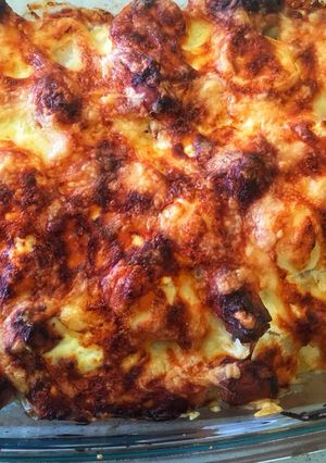Extra sajtos rakott krumpli recept fotója
