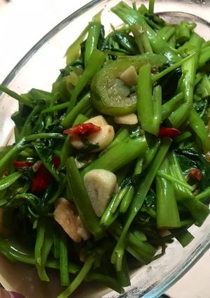 Foto resep Cah kangkung terasi
