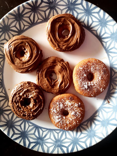 A picture of Homemade DONUTS🍩🍩.