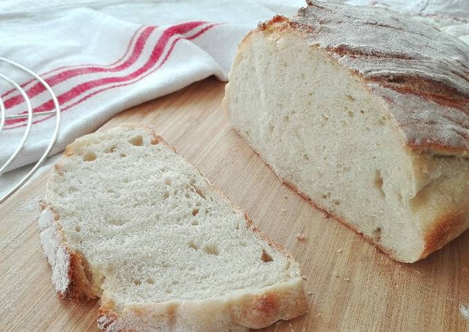 Hosszan kelesztett kenyér recept foto