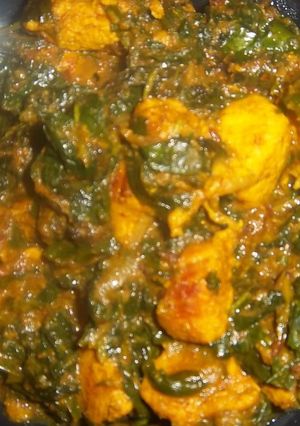 A picture of Delicious Methi Murg :).