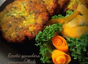 Foto principal de Hamburguesas de Kale y coliflor (Thermomix)