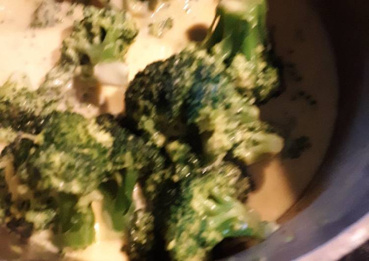 Steps to Prepare Perfect Cheese Sauce and Broccoli