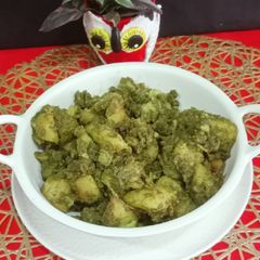 A picture of Hariyali Aloo.
