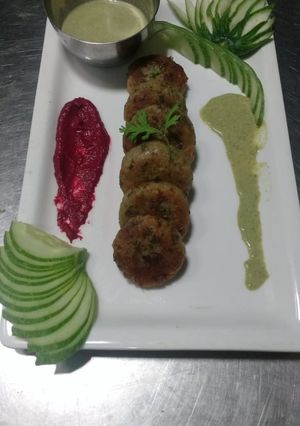 A picture of Khoya or Khumbani ke Kebab.