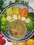 Fried Sea Bass n Vegi Saos Jamur Lada Hitam
