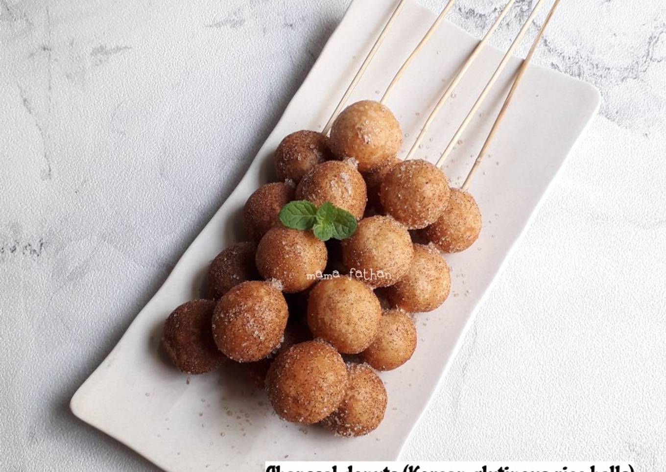 Chapssal donuts aka Korean glutinous rice balls