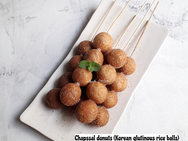 Standar Resep buat Chapssal donuts aka Korean glutinous rice balls yang gurih