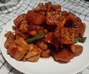 Masakan Unik Sambel goreng kecap tahu tempe baso dan kacang panjang Sedap