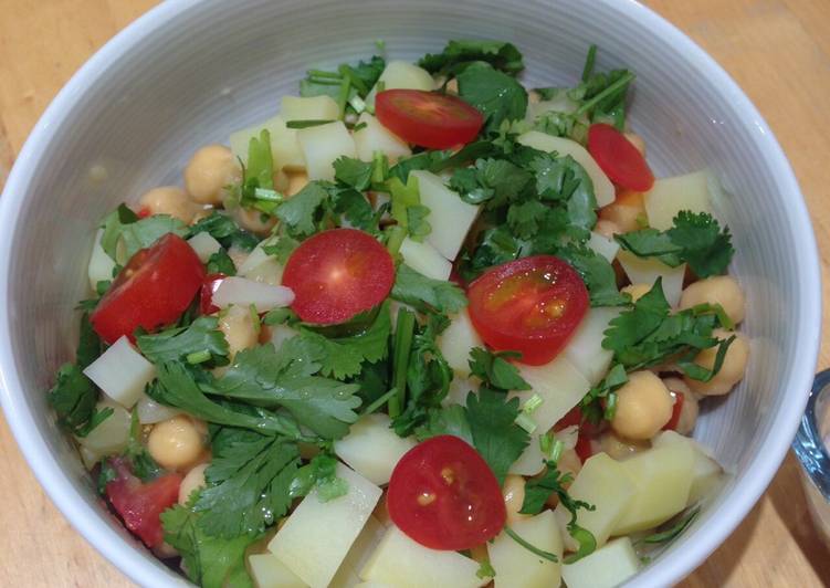 How to Prepare Super Quick Homemade Chickpea salad