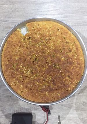 صورة لوصفة بسبوسة بالمكسرات 🥜🌰