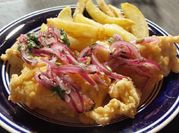 Una foto de chicharrón de pescado